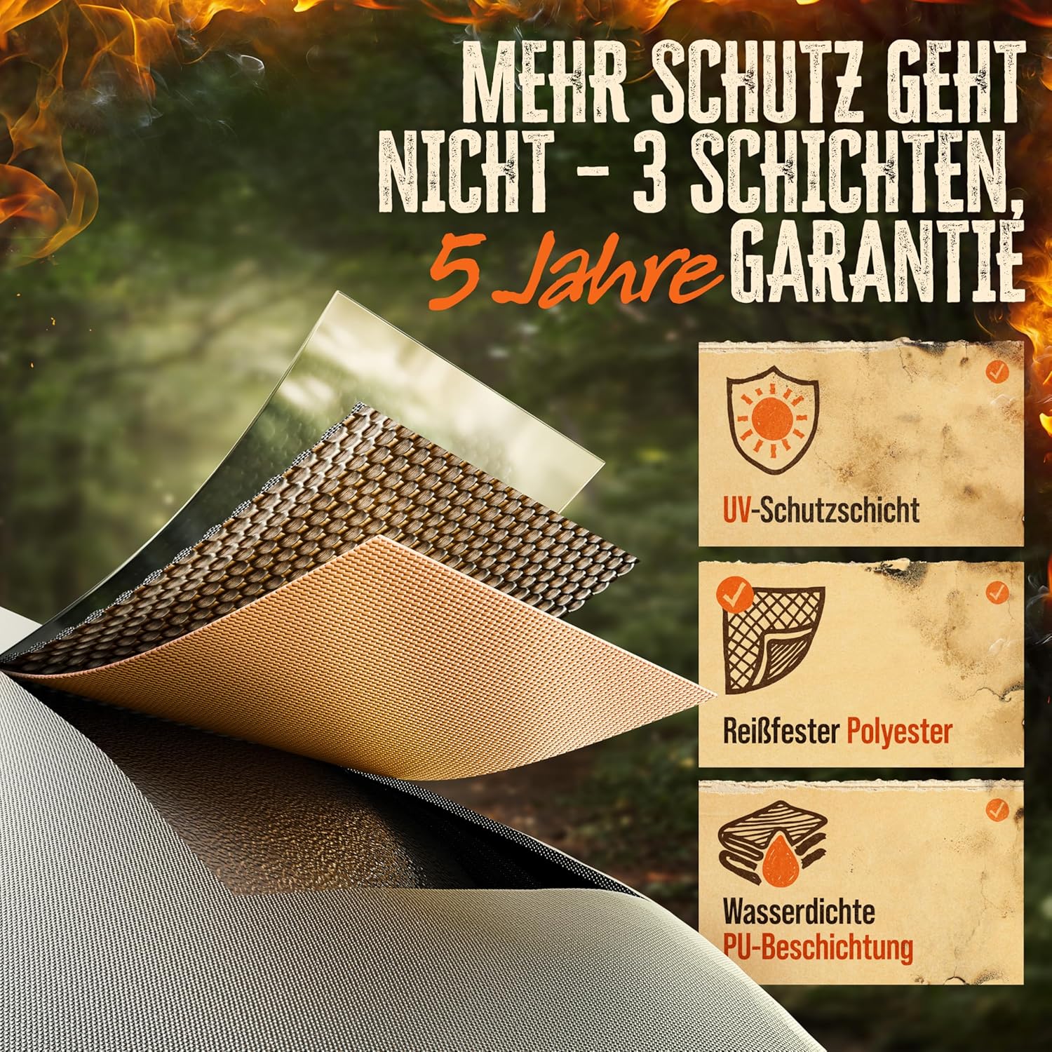 Thumbnail 3 de AMZBBQ Grillabdeckung wetterfest 80 x 115 x 65 cm
