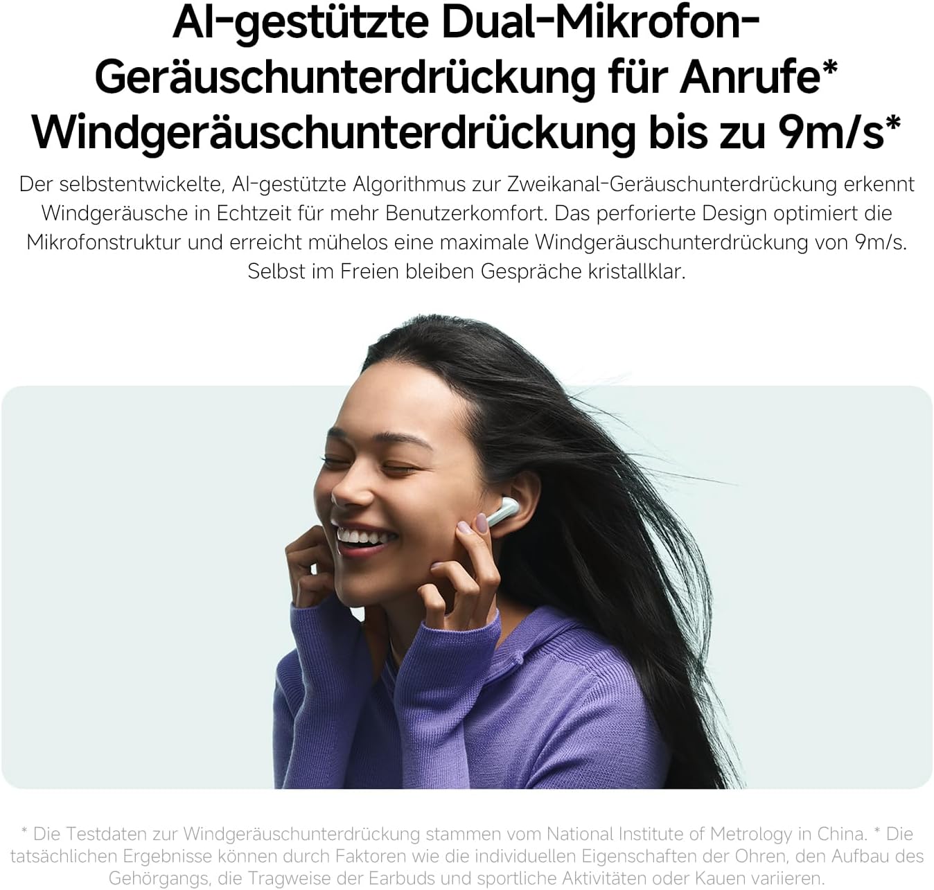 Detalle 2 de Xiaomi Redmi Buds 6 kabellose In-Ear-Kopfhörer mit Dual-Treiber, bis 49 dB aktiver Geräuschunterdrückung (IP54) – Weiß