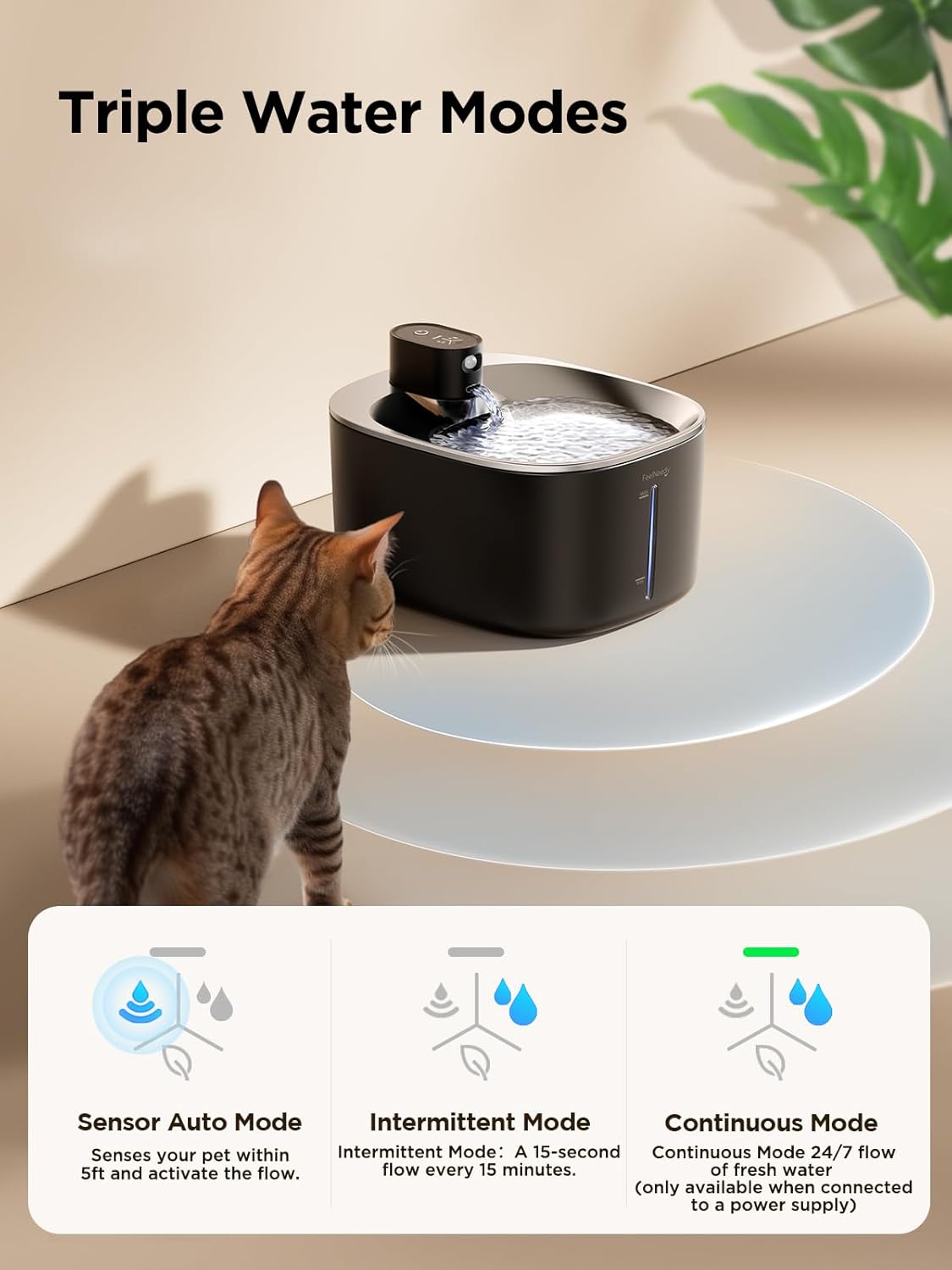 Thumbnail 1 de FEELNEEDY YPD-C004P 4L battery pet fountain