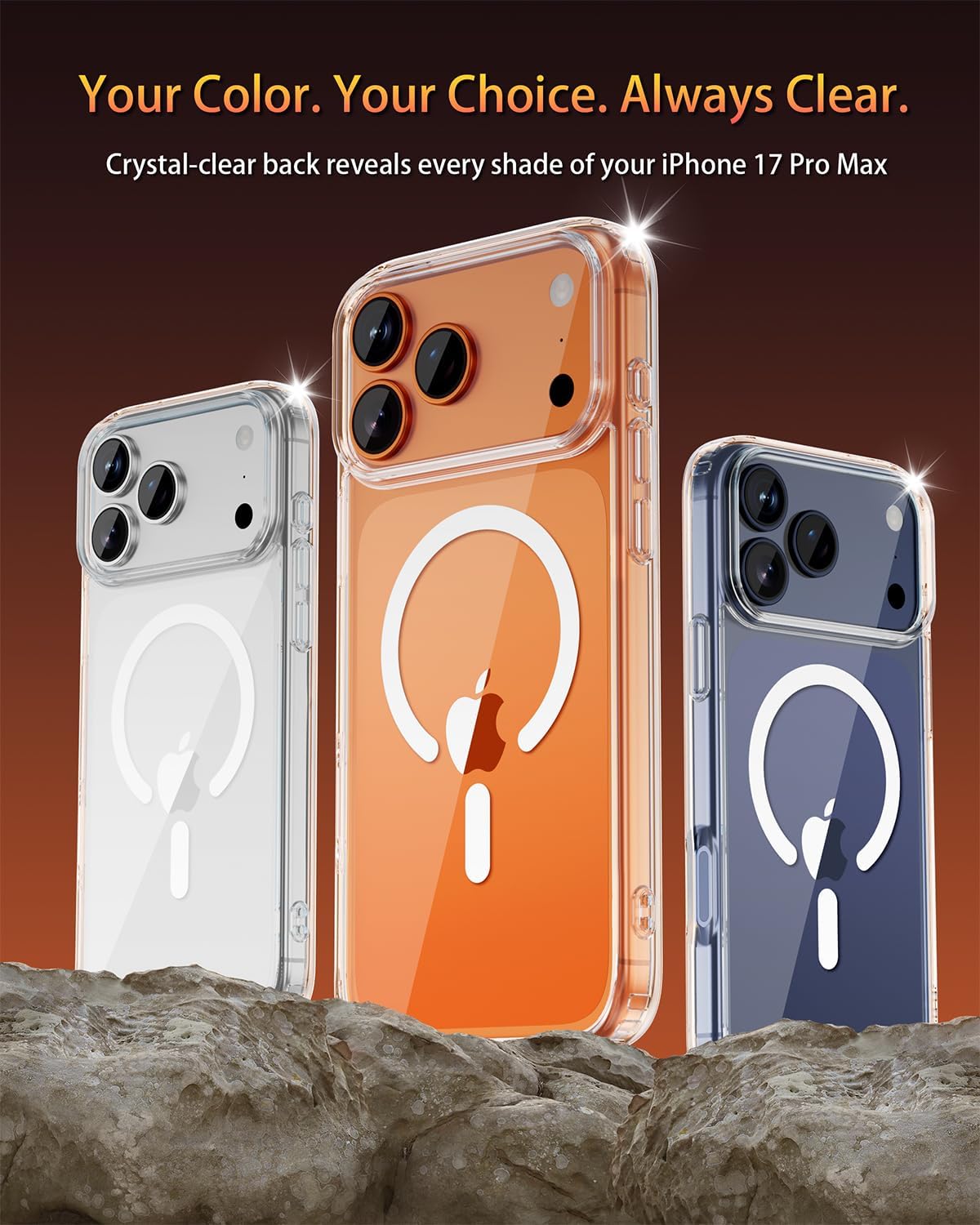 Thumbnail 2 de Saiuxiu iPhone 17 Pro Max MagSafe Clear Case