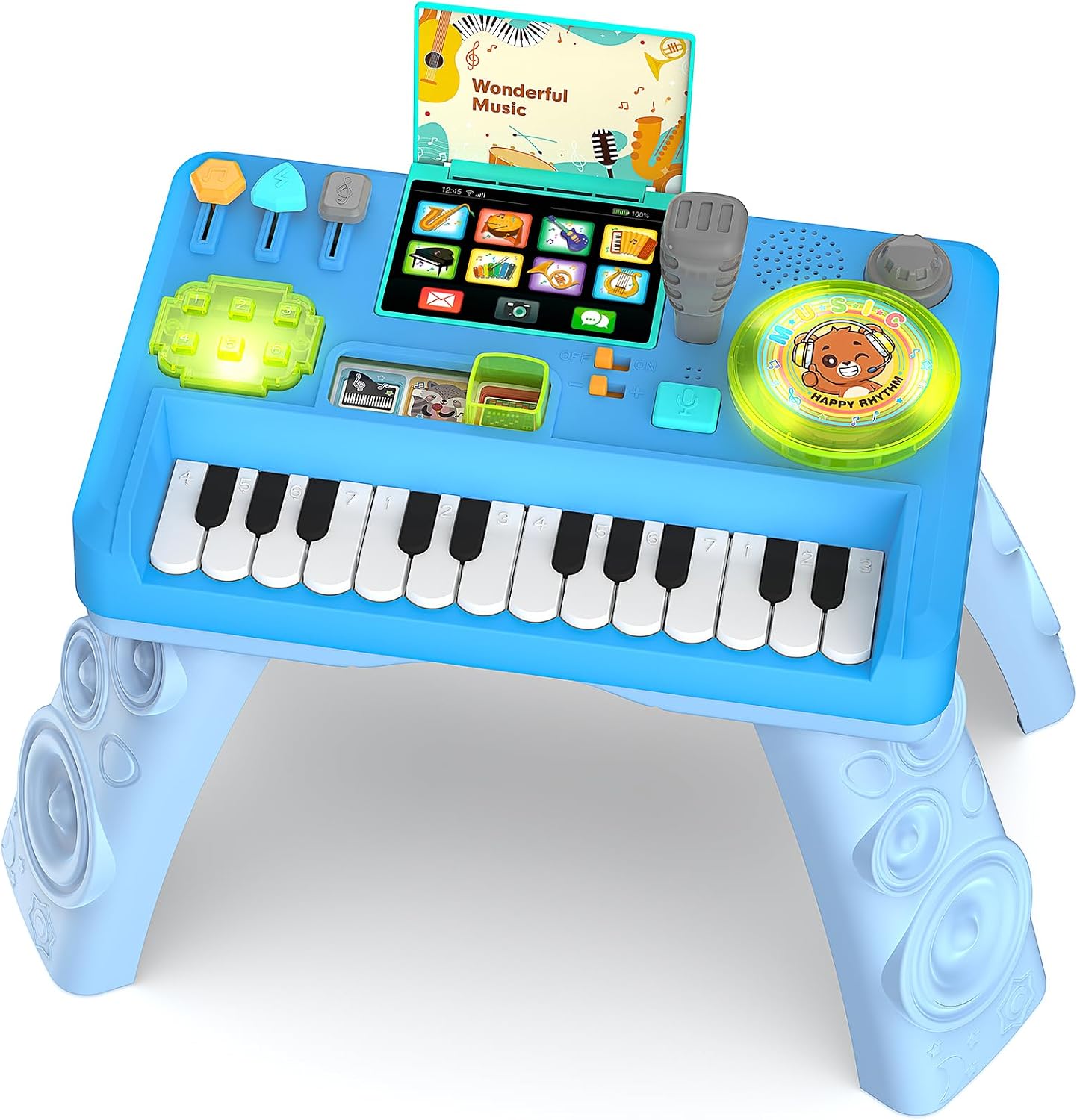 Detalle de Baby DJ Table for Toddlers 1-3: Interactive Musical Piano & DJ Toy