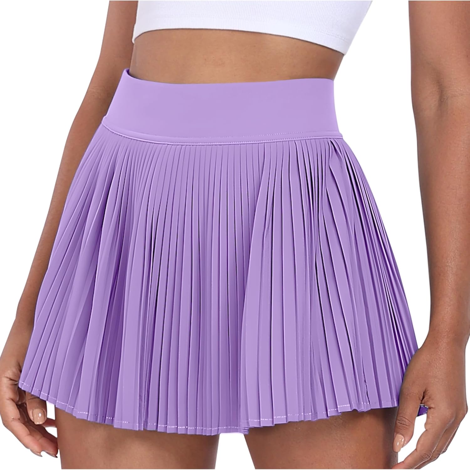 Thumbnail 6 de Desol Jupe-Short plissée pour femme avec short intégré – Taille haute, polyvalente pour tennis et golf