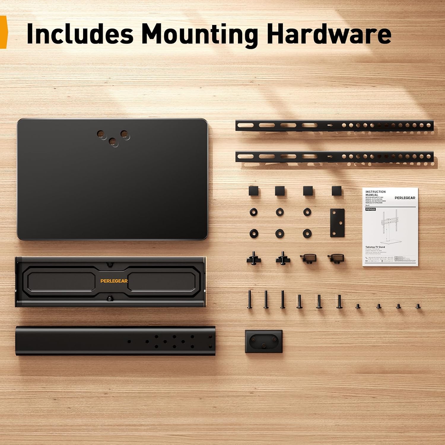 Thumbnail 6 de PERLEGEAR Universal Swivel TV Stand 45kg