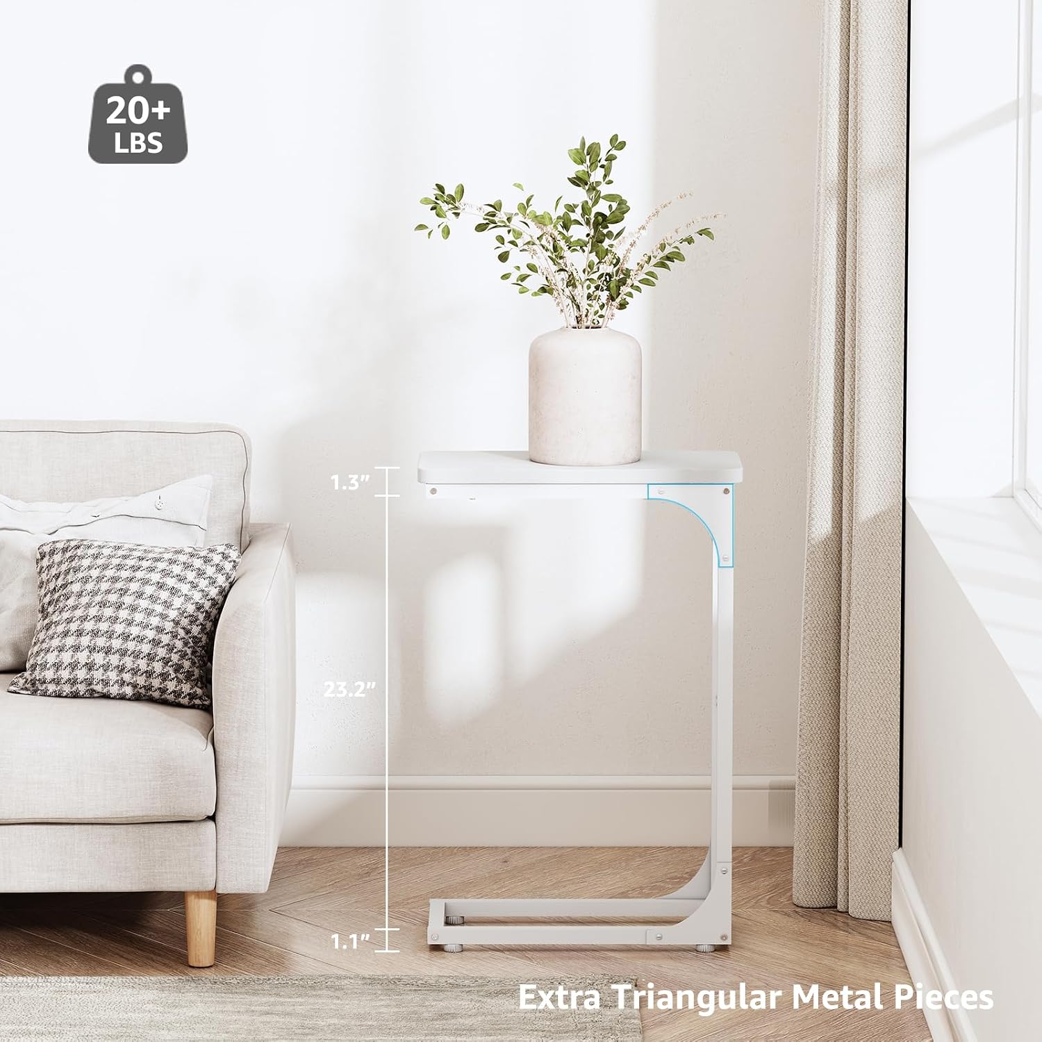 Detalle de QEEIG C Table Side Tables White