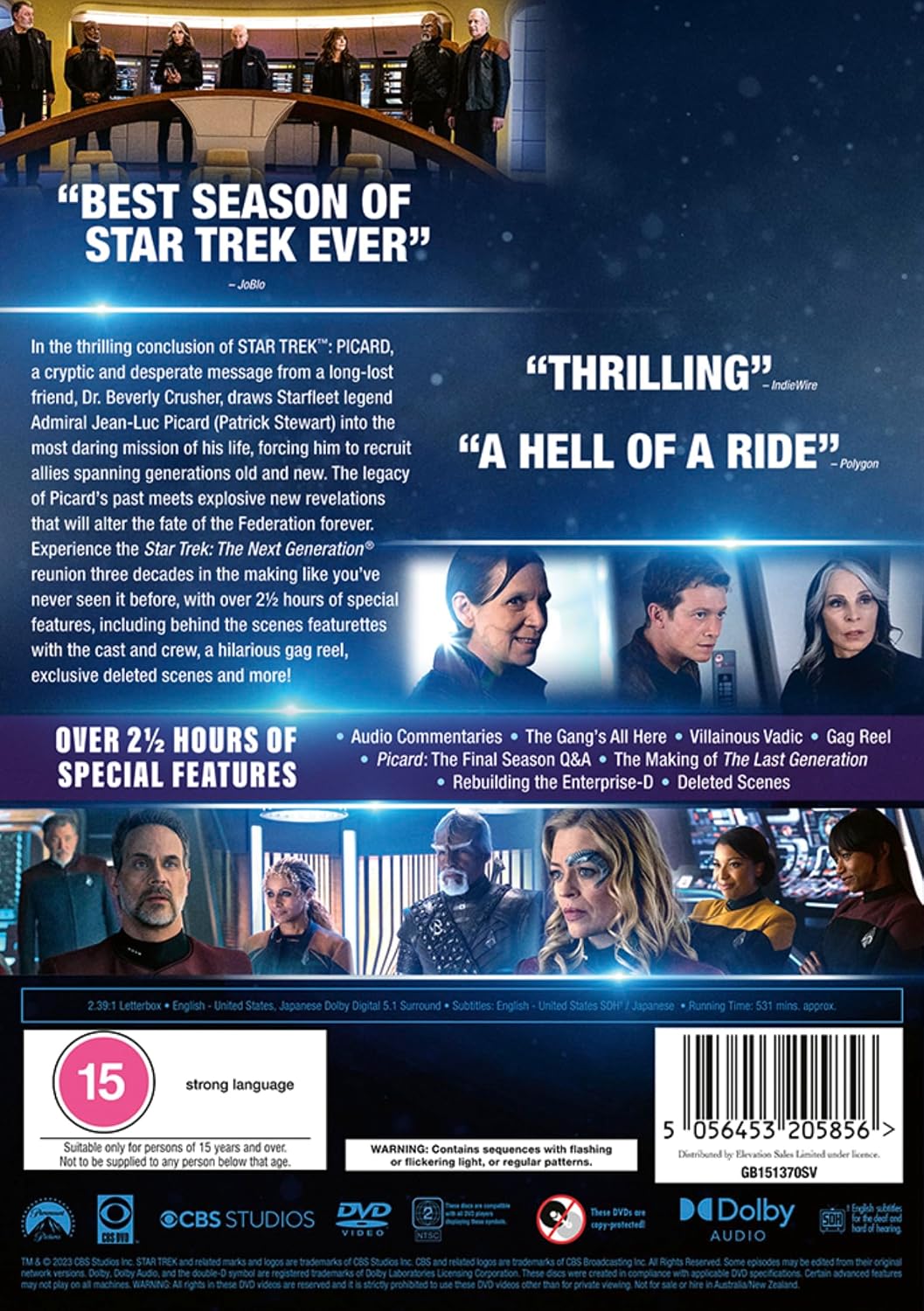 Detalle 1 de Star Trek Picard Season Three DVD box set
