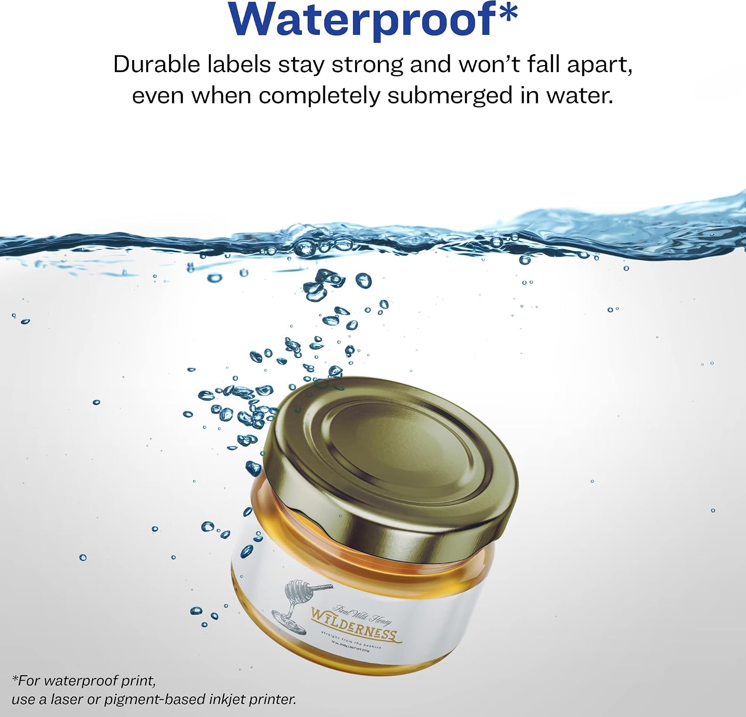 Detalle de White Wraparound Labels with Sure Feed