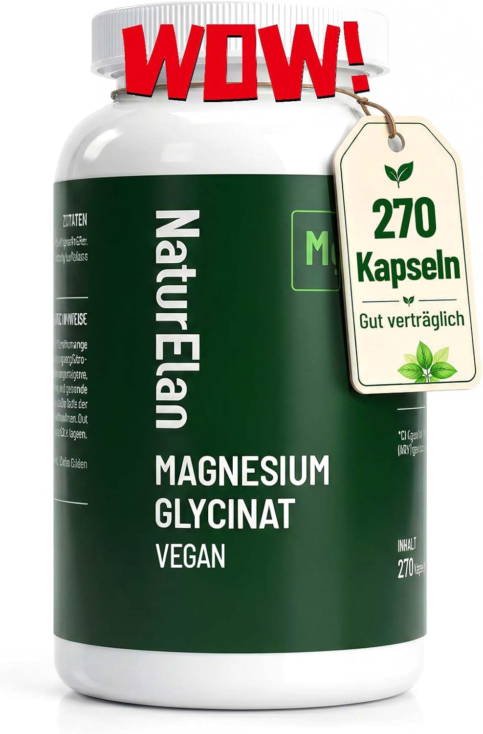 Detalle de Magnesium Glycinat Hochdosiert 300mg pro Tag 💊