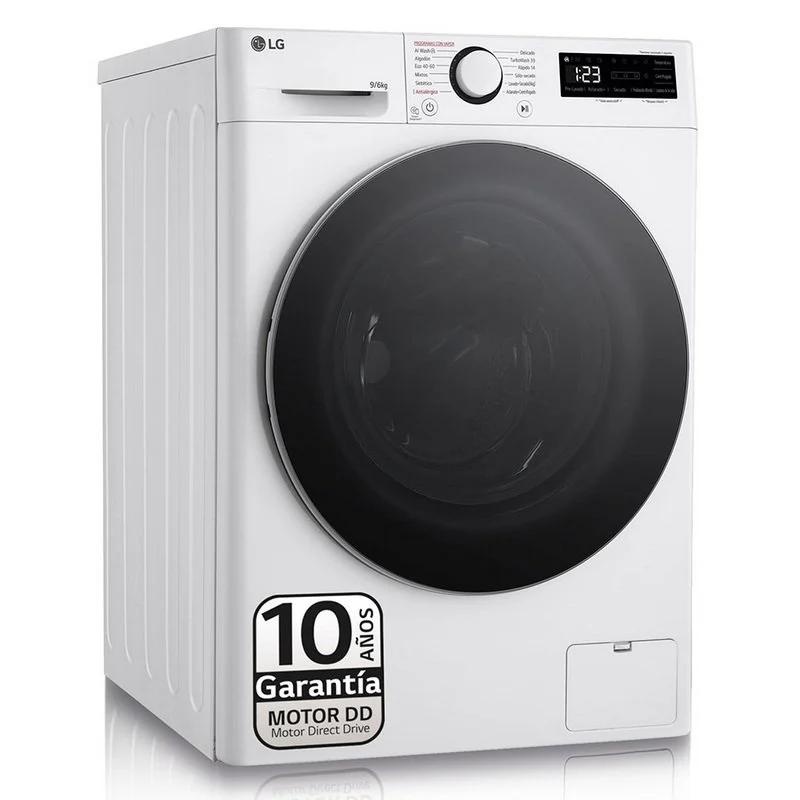 Thumbnail 1 de LG F4DR6009A1W lavasecadora 9kg/6kg blanca