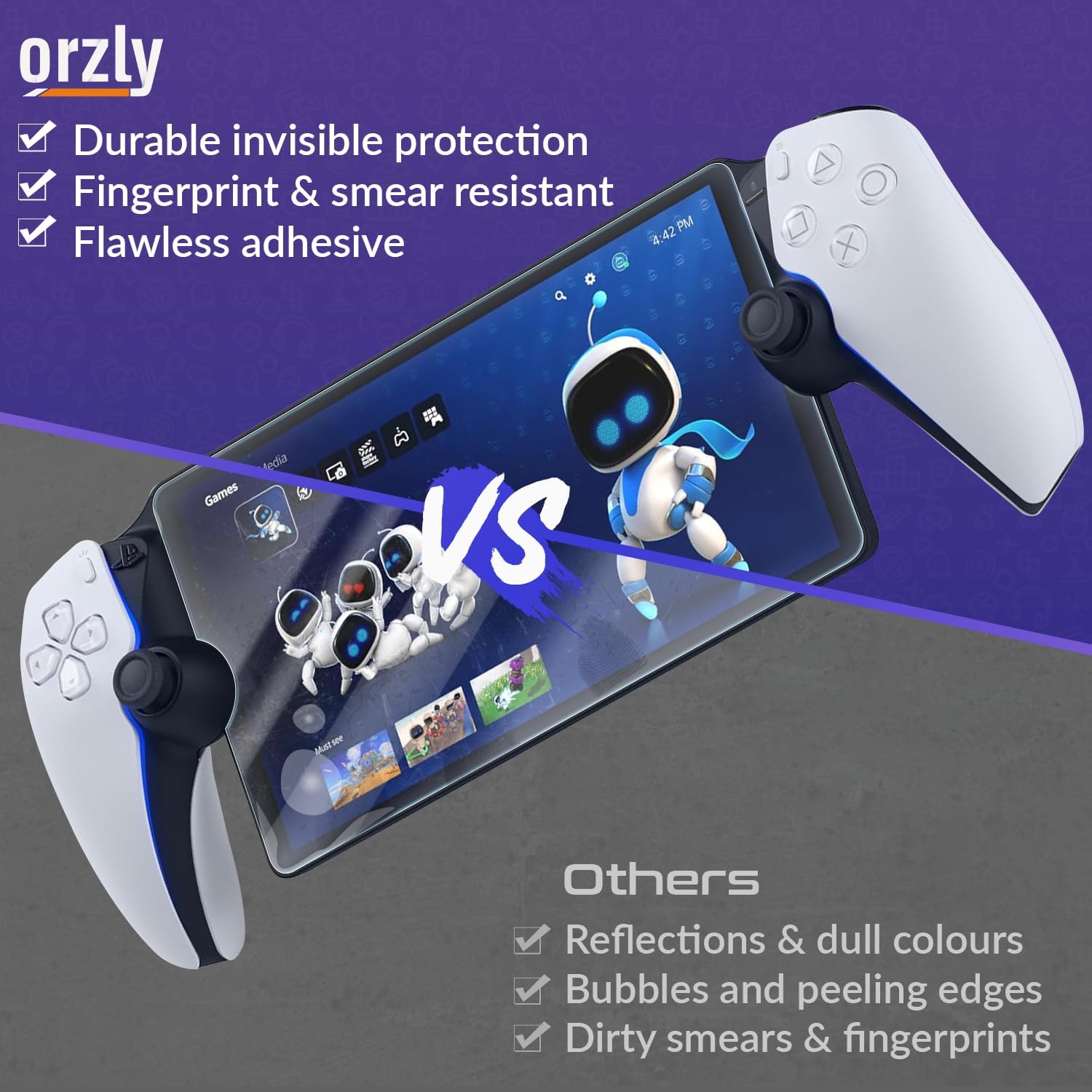 Thumbnail 5 de Orzly Glas-Displayschutzfolie 4 Stück