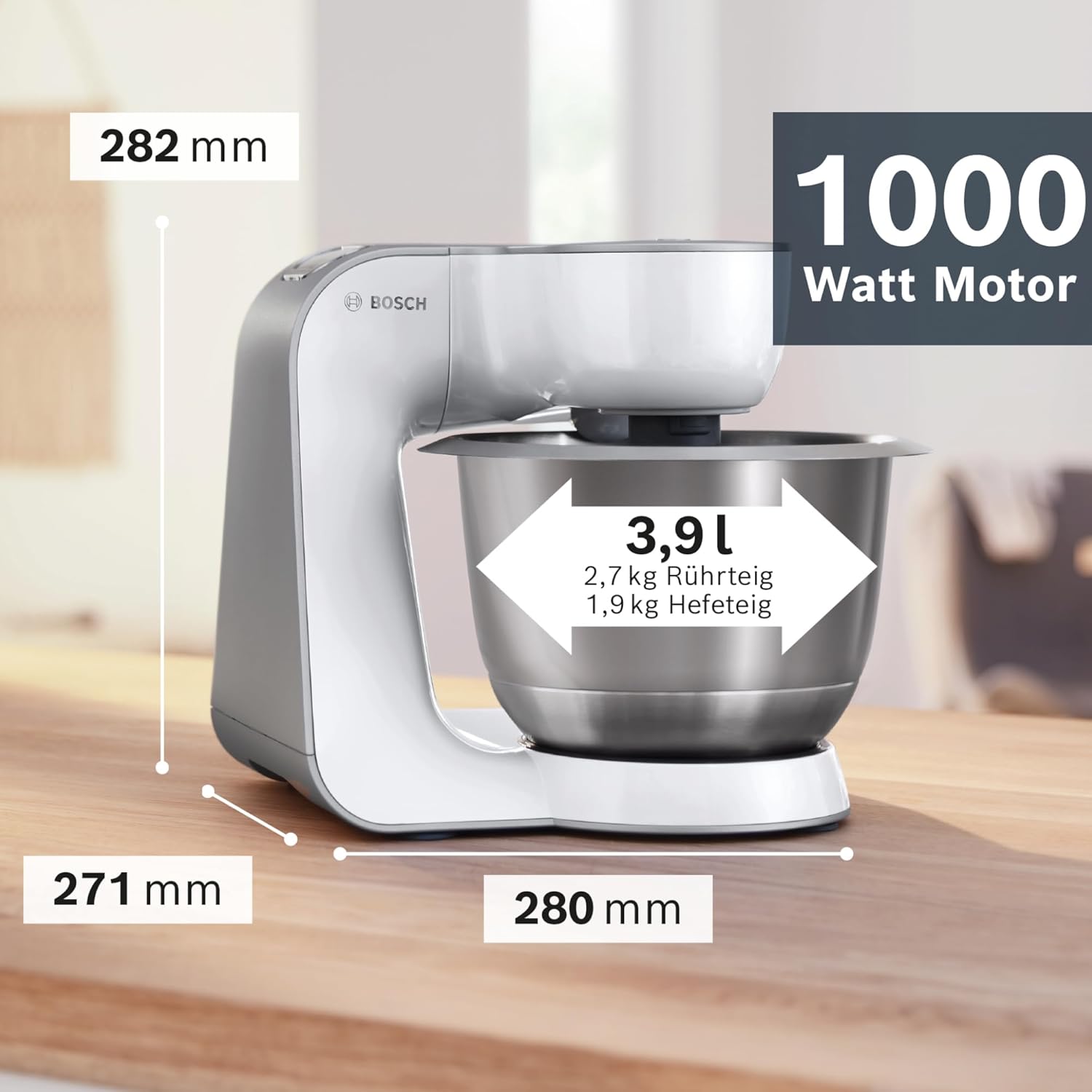 Detalle 2 de Bosch MUM58W20 Küchenmaschine 3,9 L 🥣