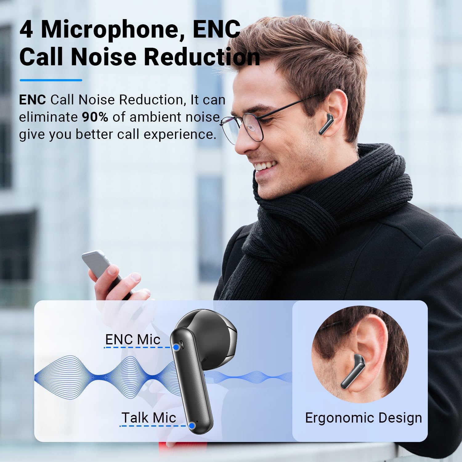 Thumbnail 6 de Godyse G11MAX Wireless Earbuds with Bluetooth 5.4, ENC Calls and 42-Hour Playtime