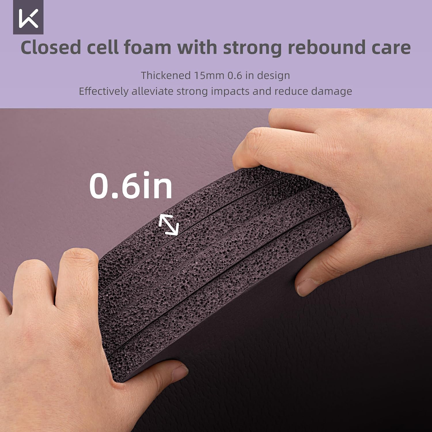 Thumbnail 4 de KEEP Extra-Wide NBR Yoga Mat, 72" x 32", Non-Slip Surface