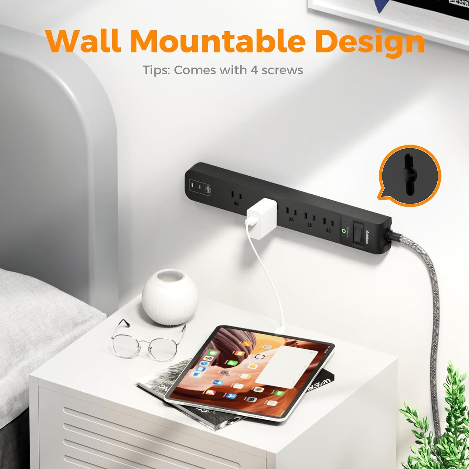 Thumbnail 4 de Power Strip Surge Protector 1875W, 2 Pack 🔌