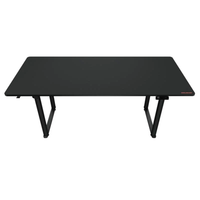 Detalle de Mesa Gaming Cougar 180 cm - fibra de carbono, ajuste eléctrico y acabado negro