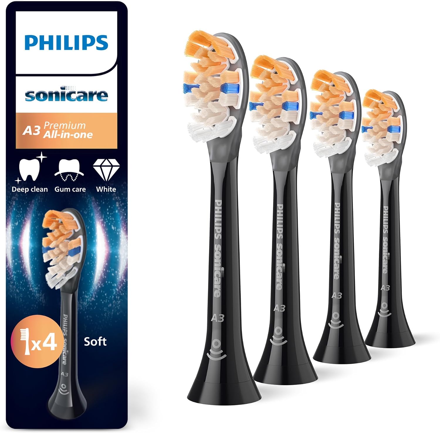 Detalle de Philips Sonicare A3 Premium All-in-One 4 Pack