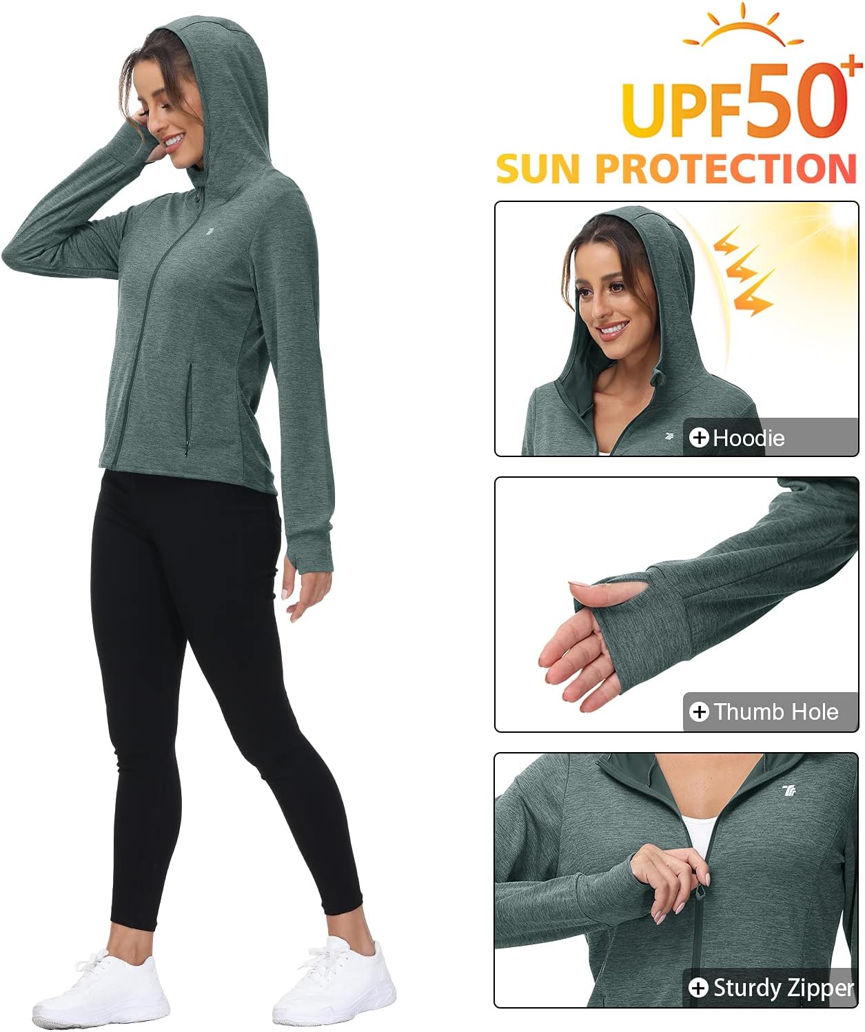 Detalle 1 de donhobo Running Jacket with Thumb Hole