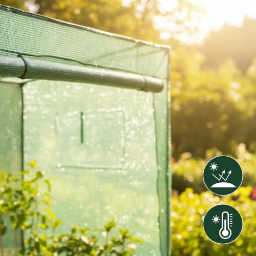 Detalle de Baroni Home Serra da Giardino con Copertura in PVC Trasparente – Telaio in Acciaio Resistentes e Porta Avvolgibile