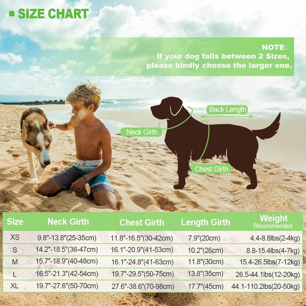 Detalle de EMUST Dog Life Jacket – Adjustable Small/Medium/Large for Water Safety