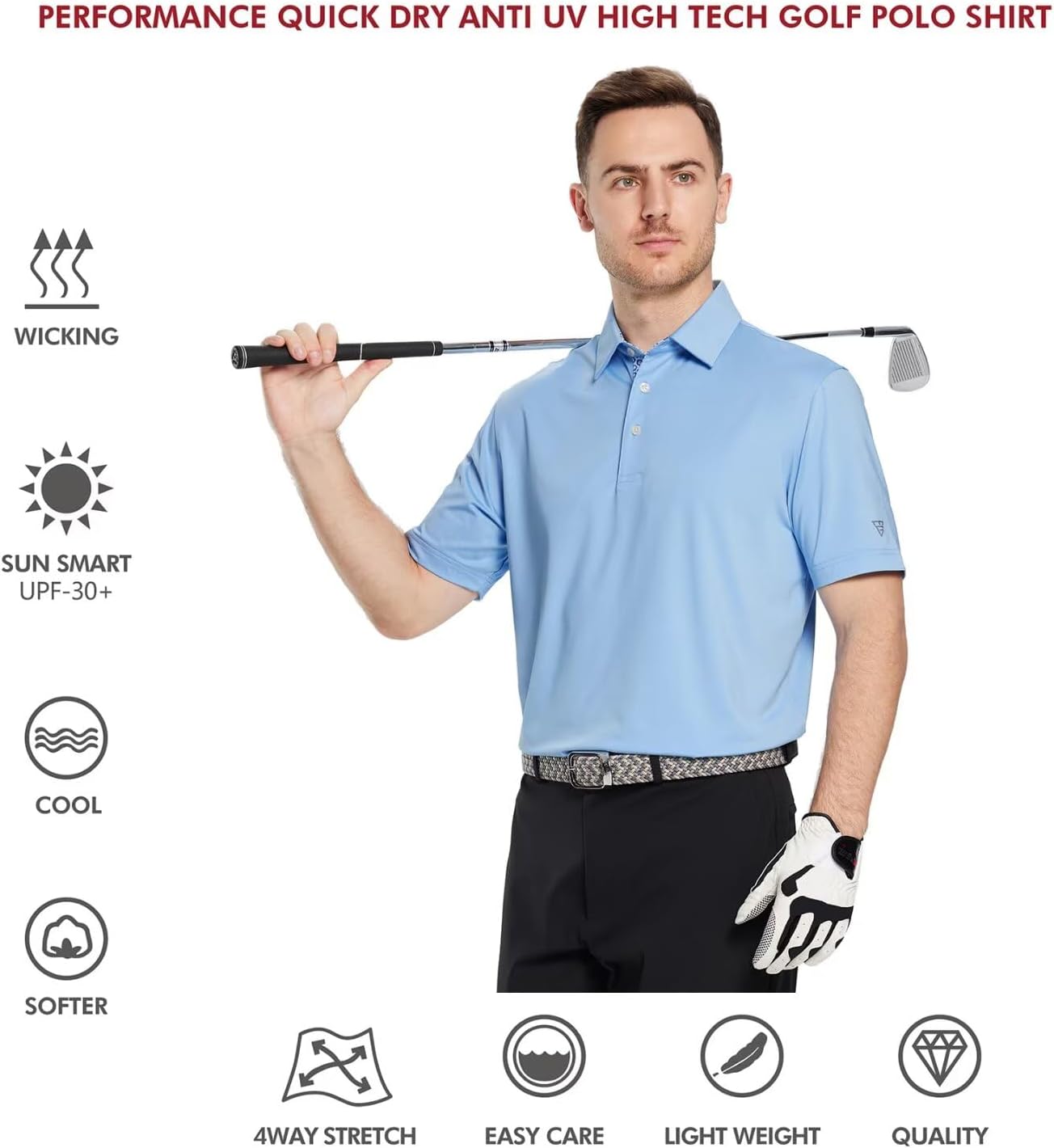 Thumbnail 4 de M MAELREG Mens Polo Shirt UPF30+