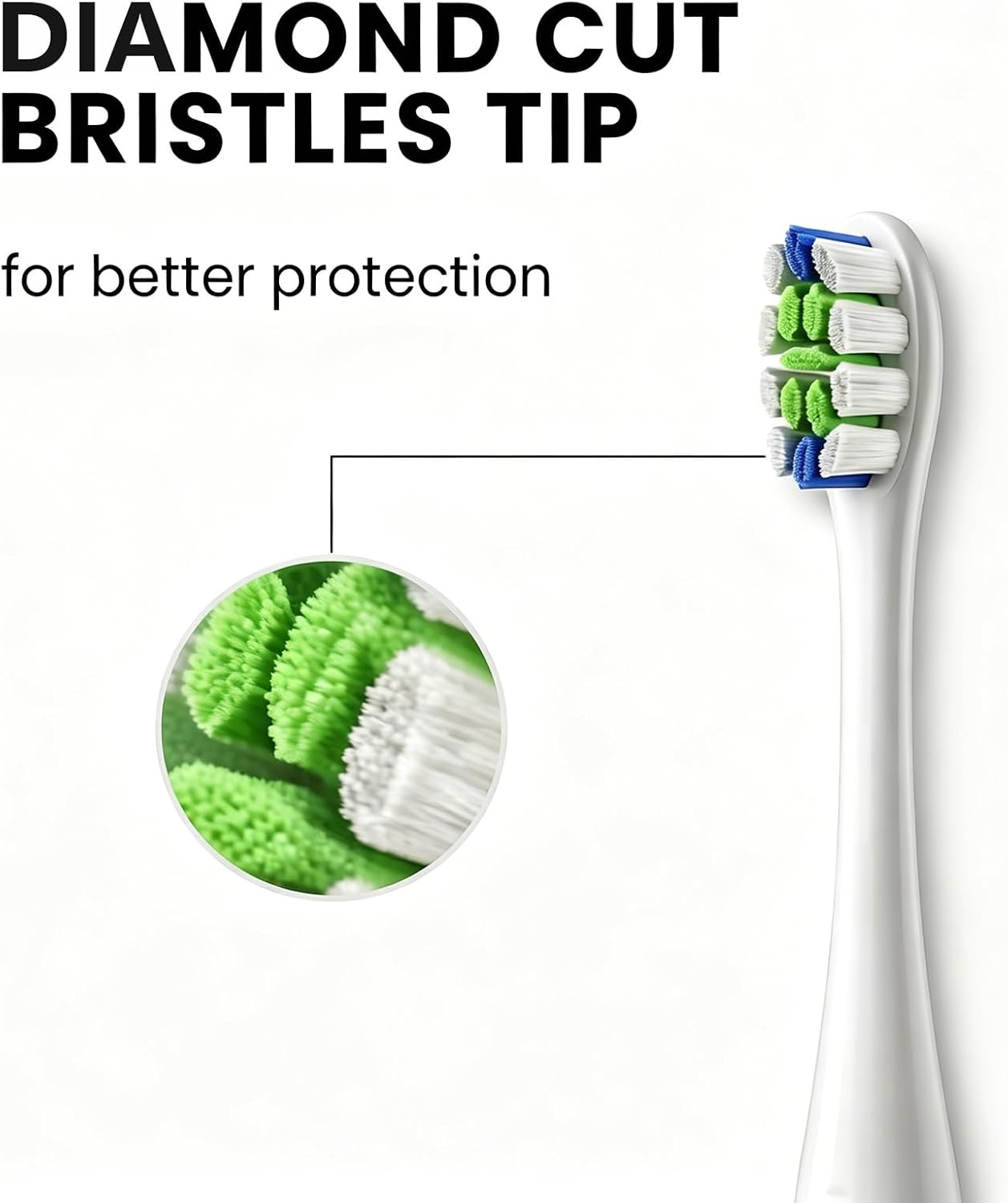 Thumbnail 5 de Standard Clean Testine di ricambio per spazzolino Oclean – 6 pezzi, setole DuPont, bianco
