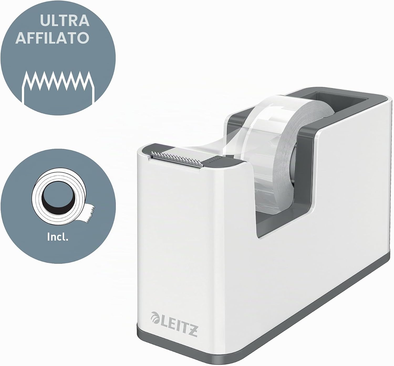 Thumbnail 2 de Leitz WOW Dispenser per nastro adesivo Dual Color Bianco/Giallo, 53641016
