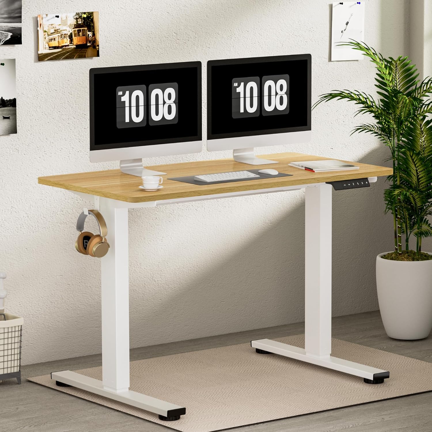 Detalle 2 de FLEXISPOT E1 Plus 80 kg electric sit‑stand desk