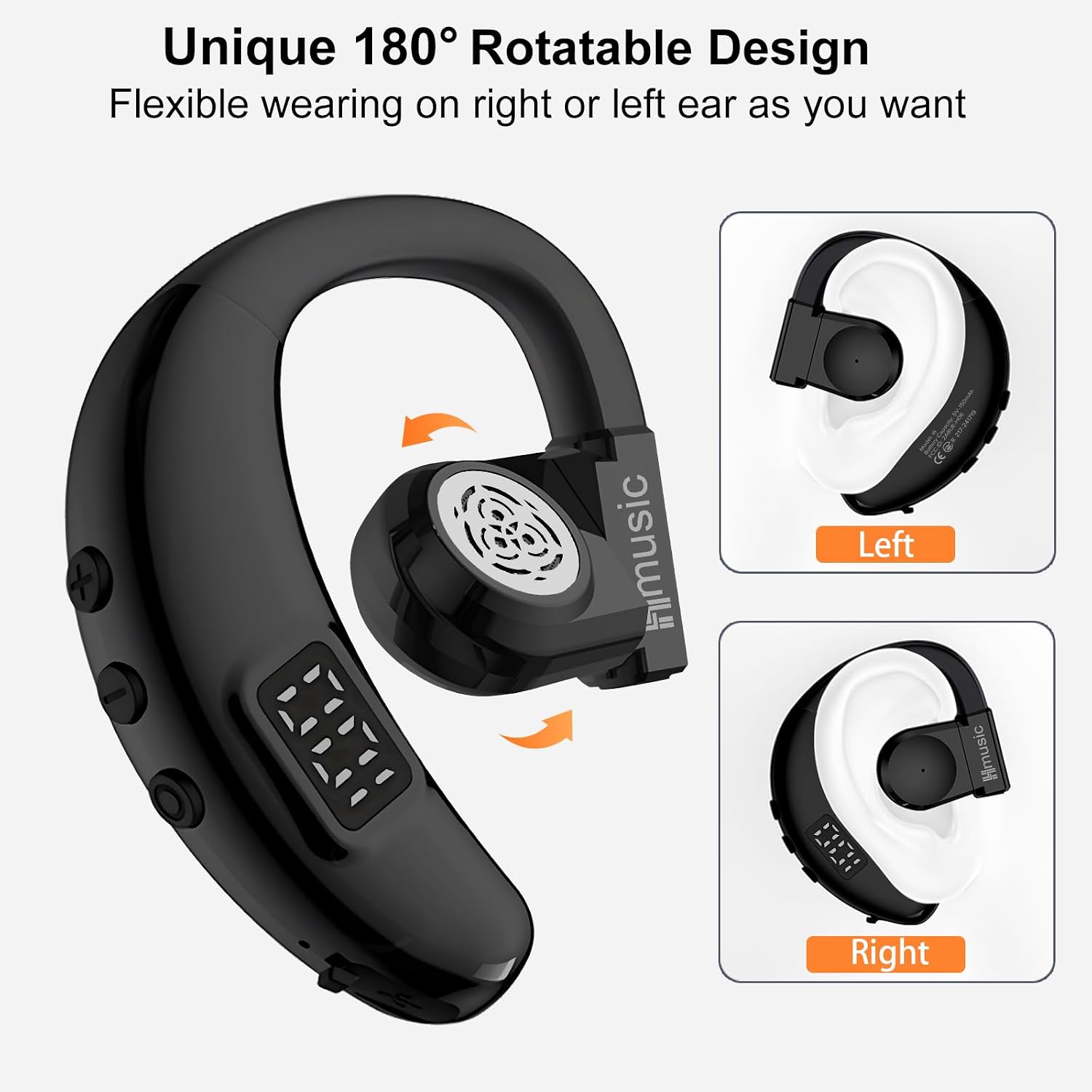 Thumbnail 2 de Hmusic V5.4 Bluetooth headset 20Hrs talking