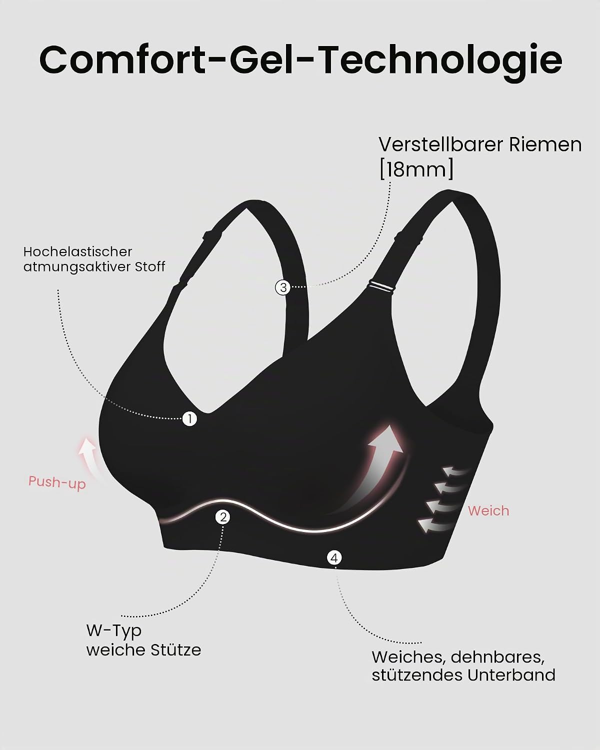 Detalle 1 de HORISUN Bequemer Nahtloser BH