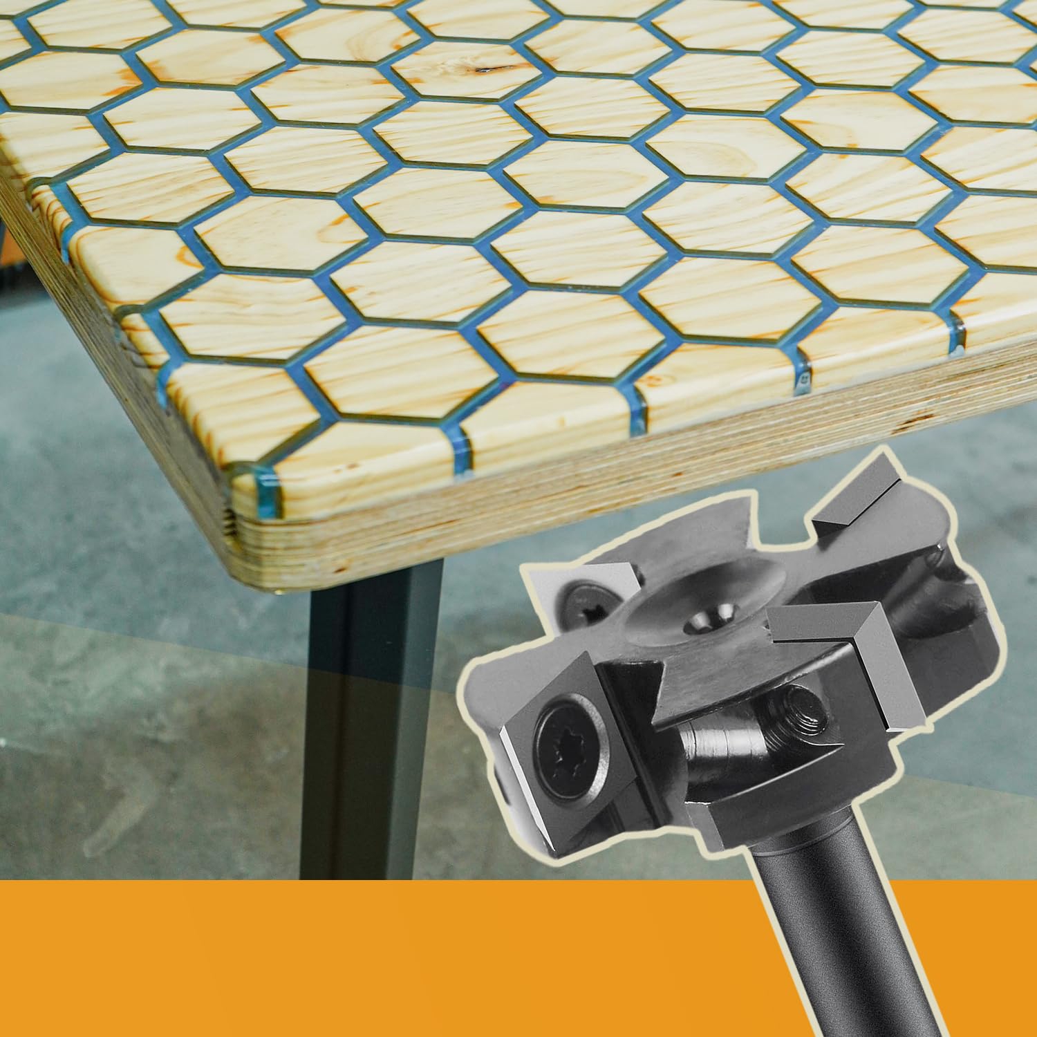 Detalle 1 de SpeTool IP4F-40-D8 vlakfrees met 8 mm schacht, 40 mm snijdiameter en wisselplaten
