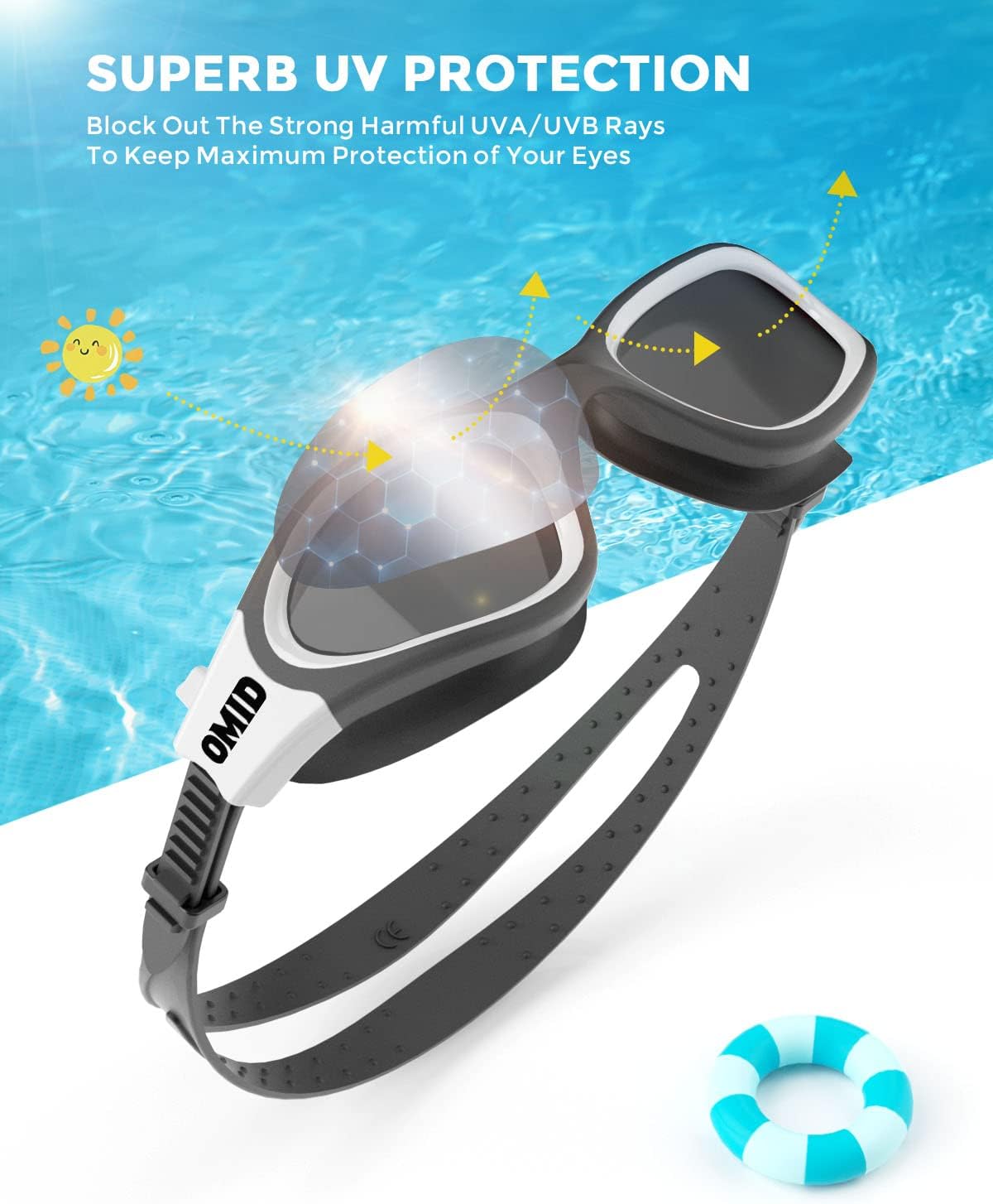 Detalle 2 de OMID P2mini kids swim goggles 6-14