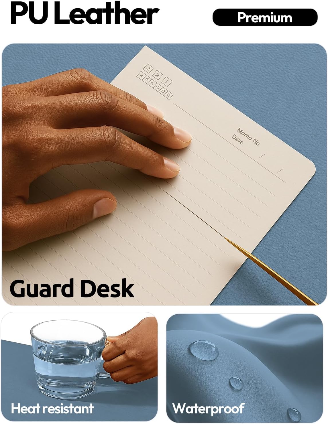 Thumbnail 2 de YSAGi Leather Desk Protector 23.6" x 13.8"