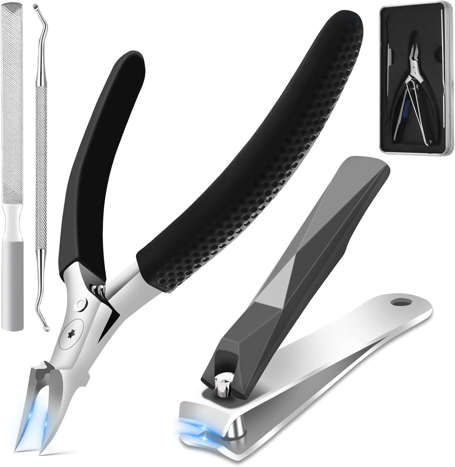 Detalle de HEYMKGO Thick Toenail Clippers for Seniors
