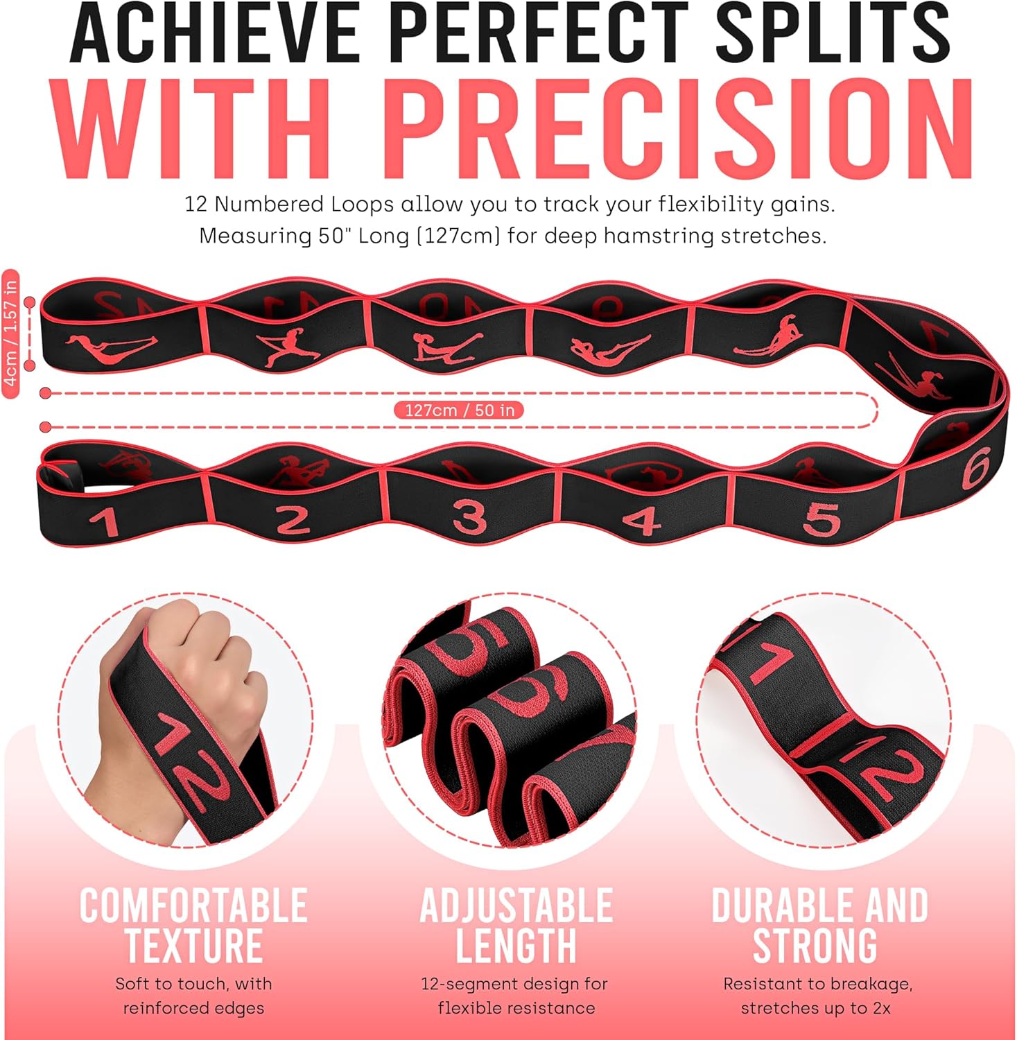 Detalle de GHCTFE Resistance Band, 12 Loops