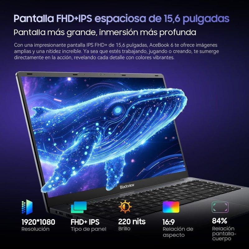 Thumbnail 1 de Blackview Acebook 6: Ryzen 5, 16 GB RAM y 512 GB SSD para productividad sin límites