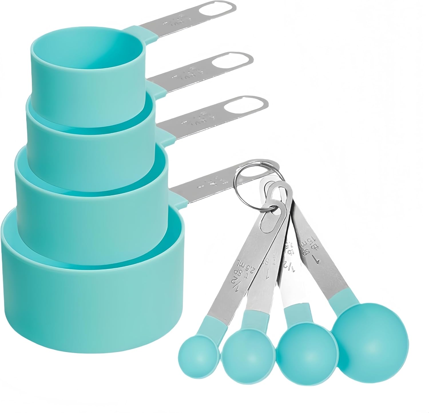 Detalle 1 de 8 Pcs Measuring Cups and Spoons Set
