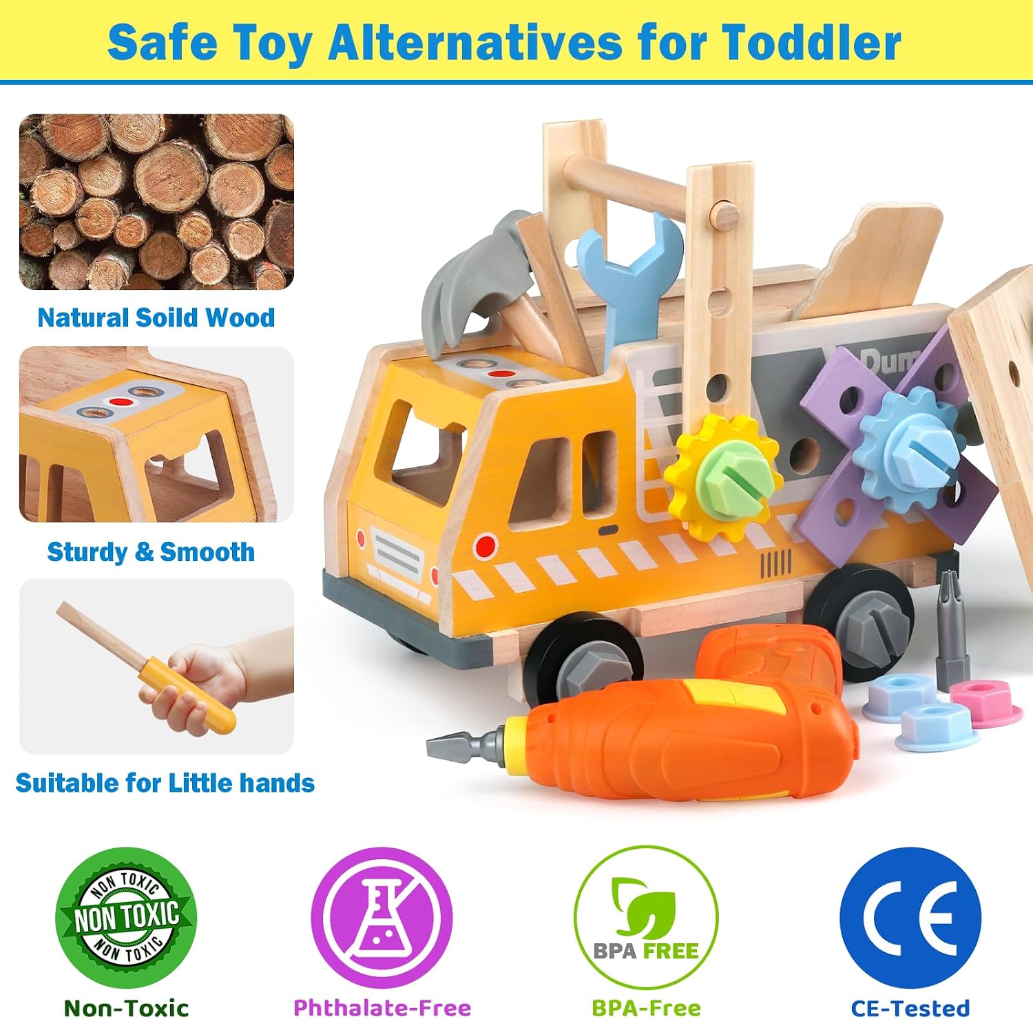 Thumbnail 2 de Fozcmisw Werkzeugkoffer Kinderset Montessori