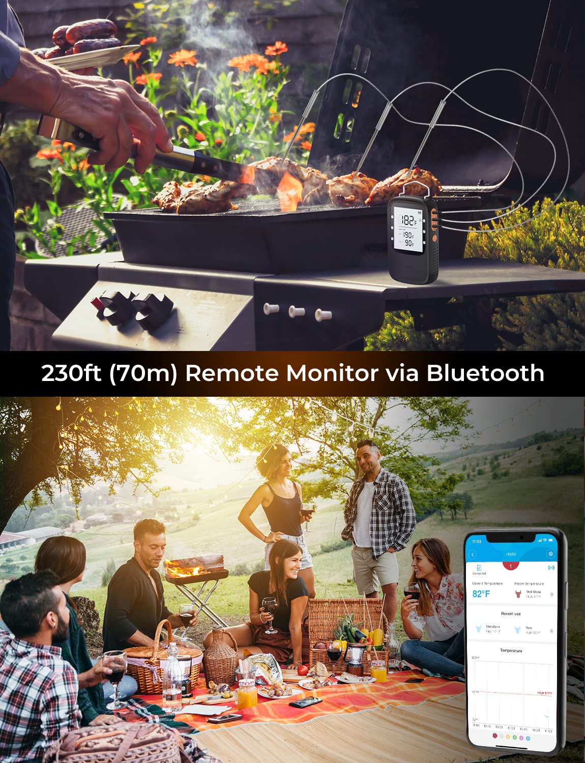 Detalle 2 de Govee Bluetooth Meat Thermometer with 2 Probes