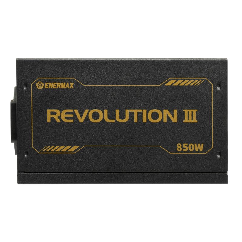 Detalle de Enermax Revolution III 850W Gold: fuente modular con ventilador inteligente