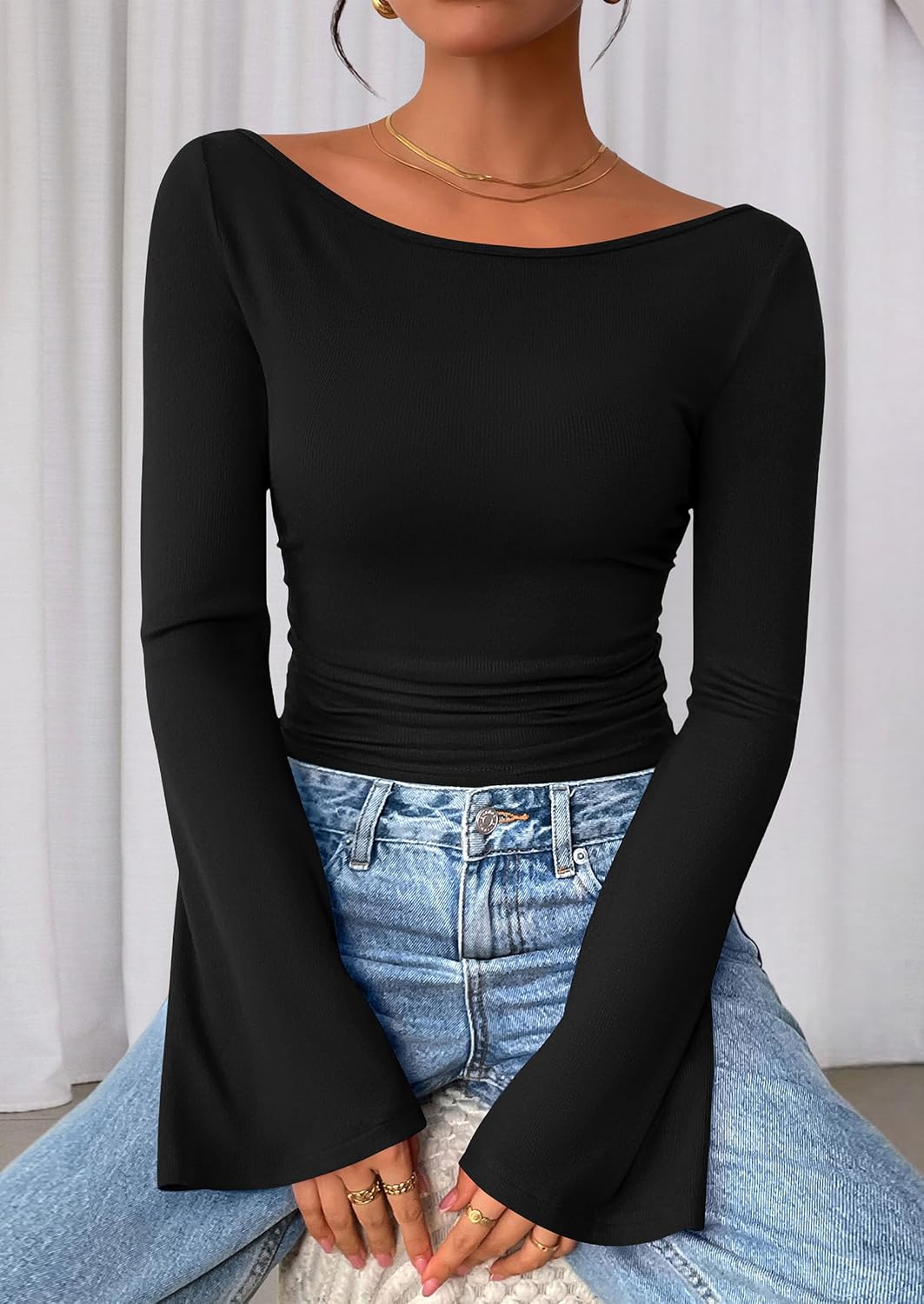 Thumbnail 4 de PrettYGarden Long Sleeve Crop Shirt ⚙