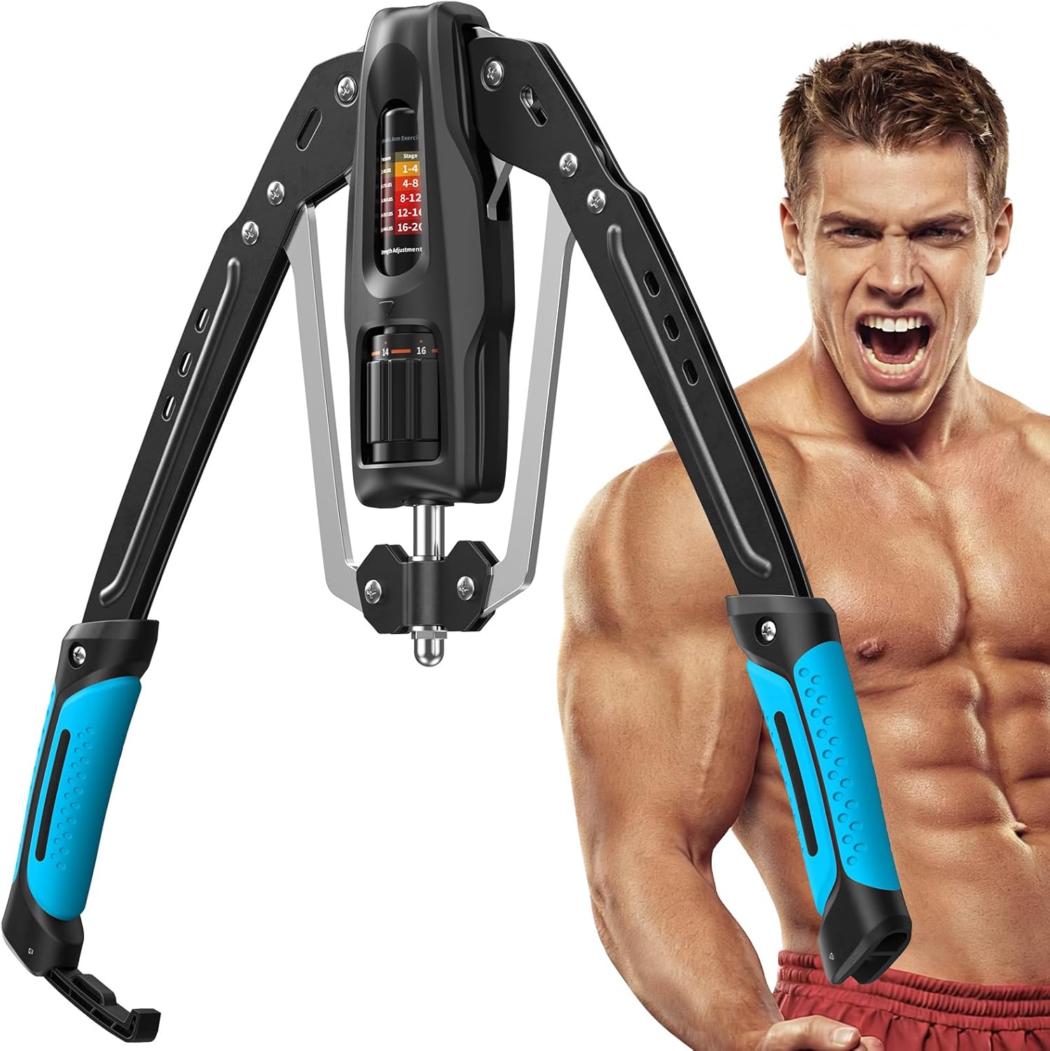 Detalle de Merach Hydraulic Arm Trainer 22-440 lb