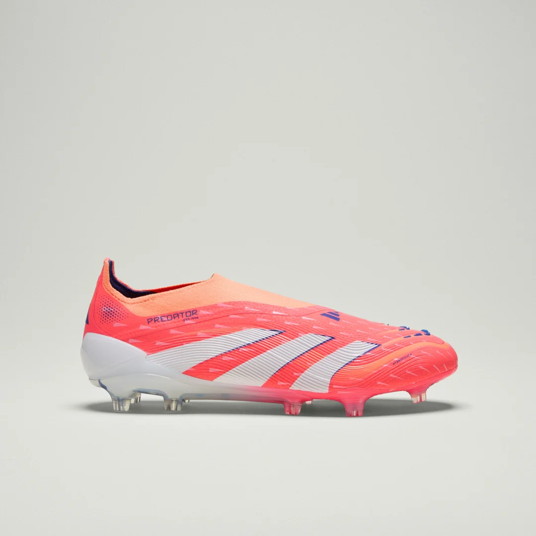 Detalle de Adidas Predator Elite — bota sin cordones para césped natural seco (naranja)