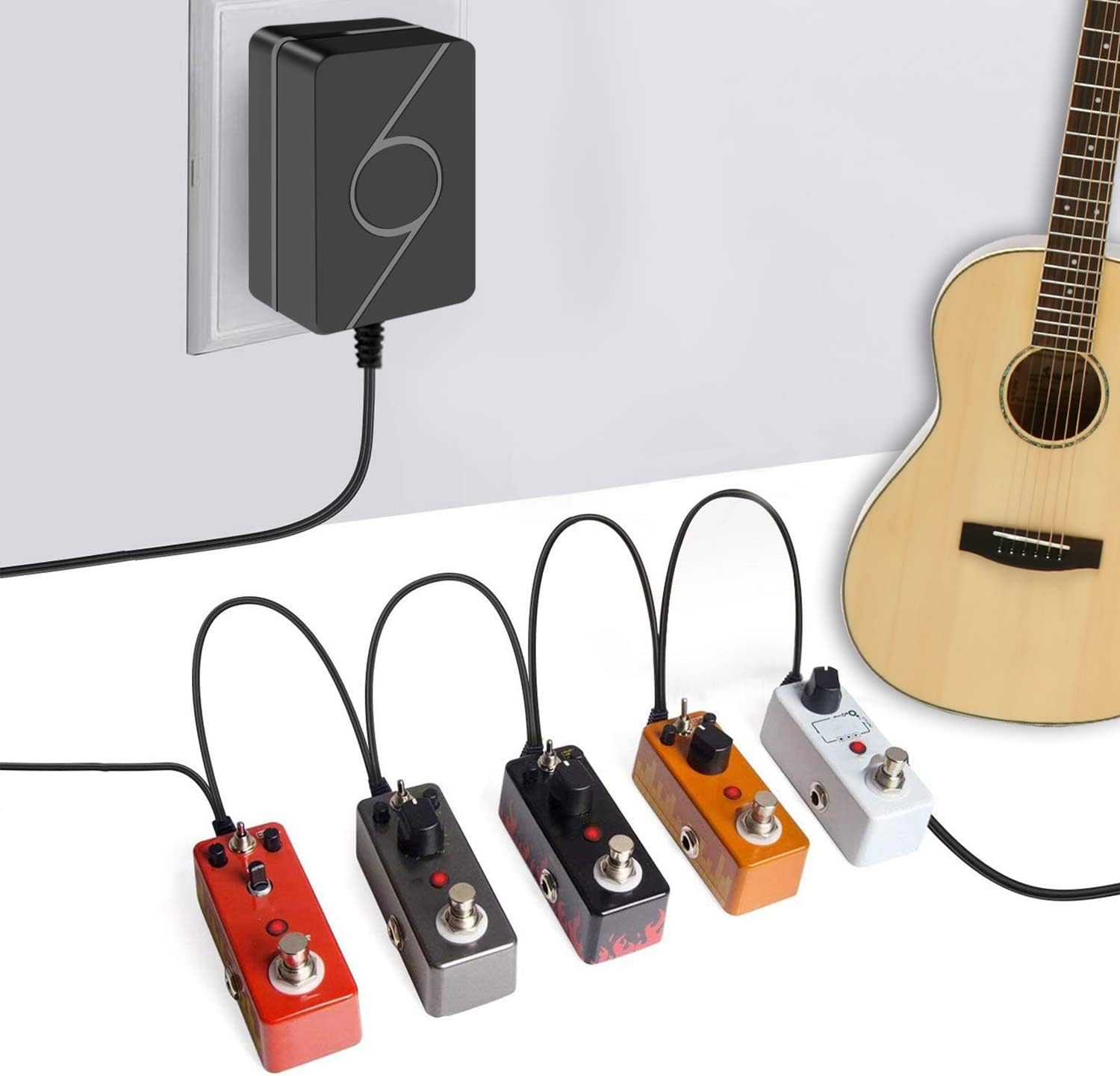 Detalle 2 de Gonine 9V 1,5A Netzteil für Gitarrenpedale