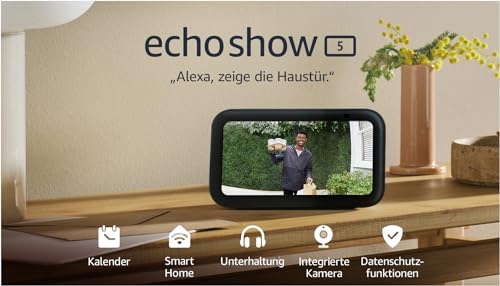 Thumbnail 8 de Echo Show 5 (Neueste Generation) – Kompakter smarter Touchscreen mit Alexa+-Bright Display, Anthrazit