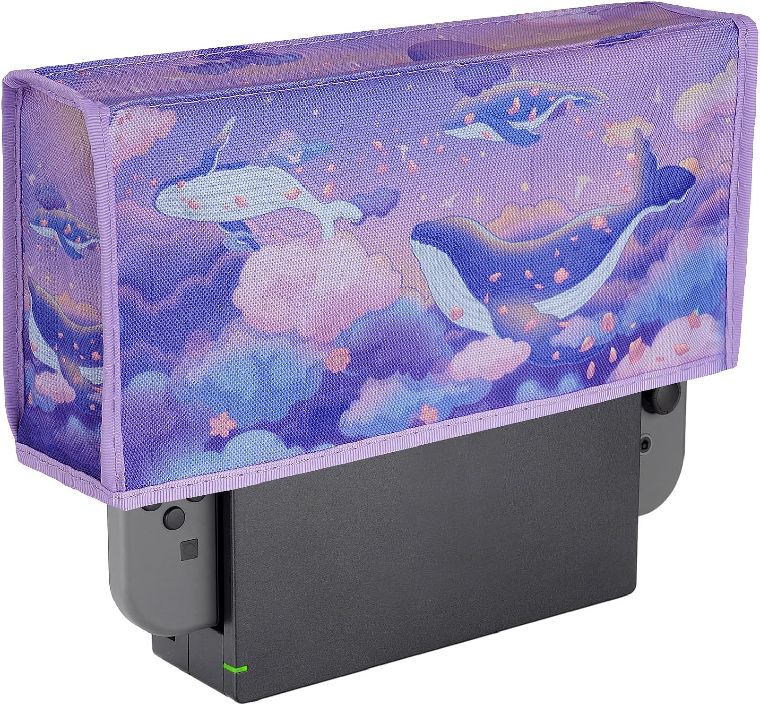 Detalle de PlayVital Nylon Dust Cover for Nintendo Switch – Whale in Dream