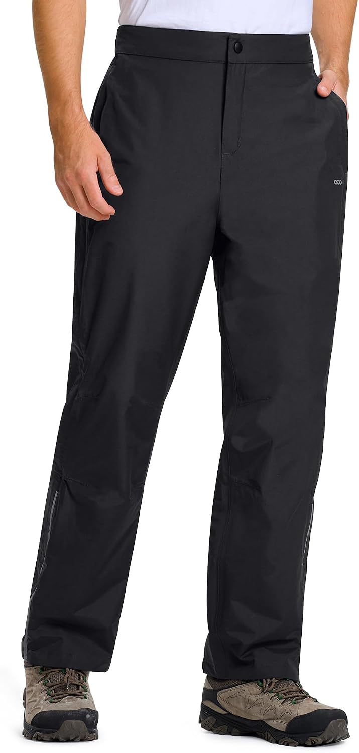 Detalle 2 de 33,000ft Men's Full-Zip Waterproof Rain Pants with Reflective Strips