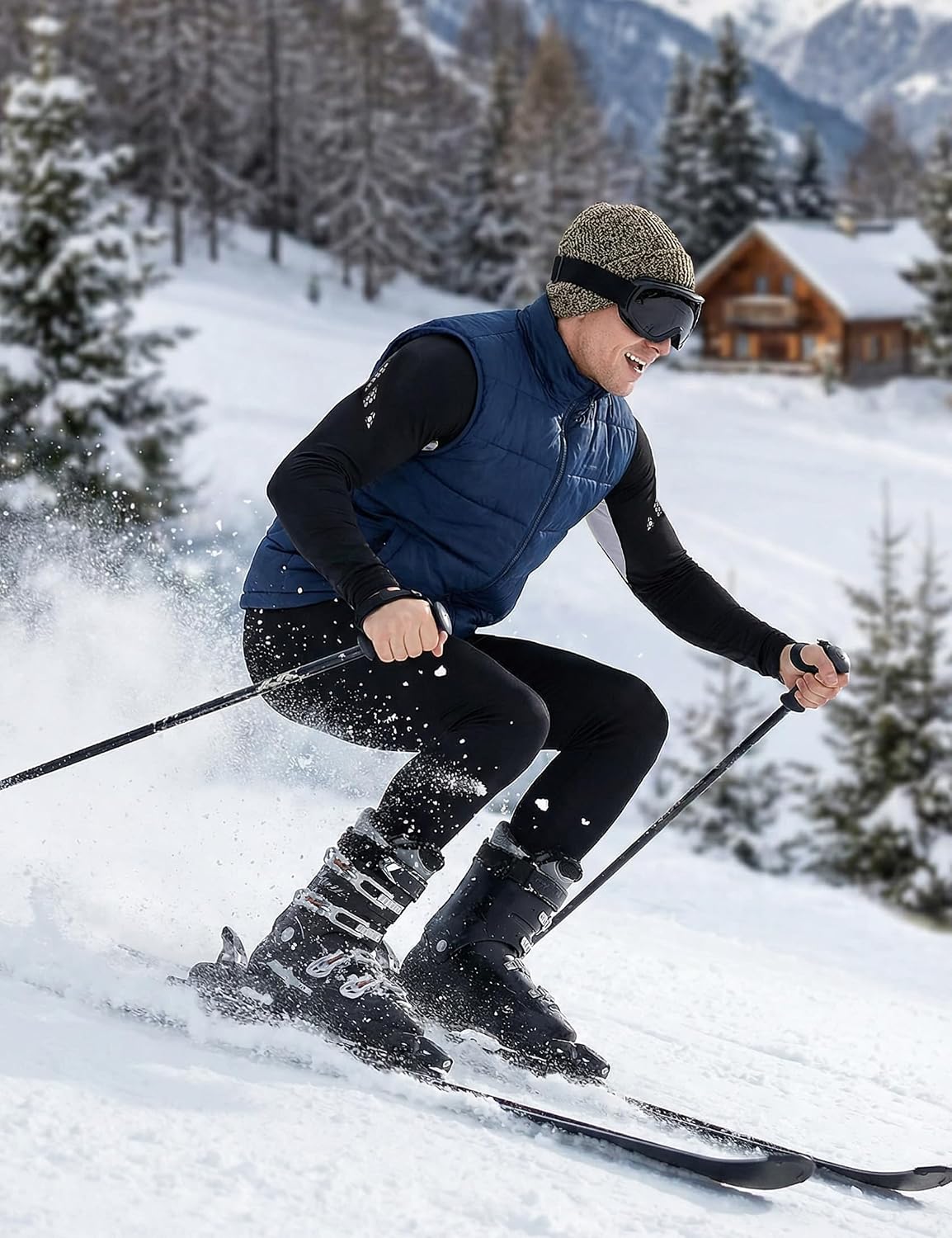 Detalle 2 de Ensemble de sous-vêtement thermique homme Terecey : base layers respirants à séchage rapide