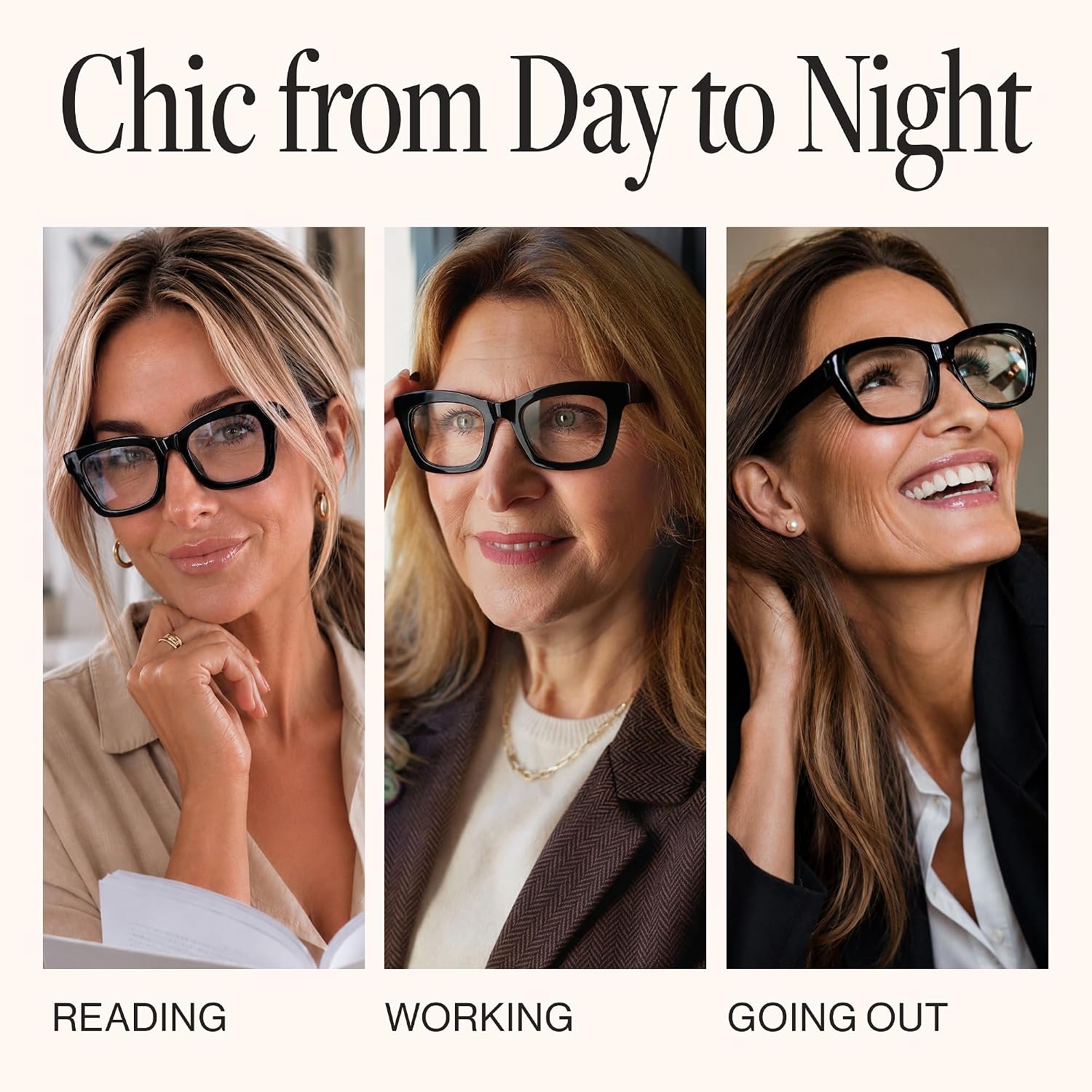 Thumbnail 6 de CCVOO DK01 1.25 Reading Glasses for Women, Blue Light Readers, B2 Color Flash