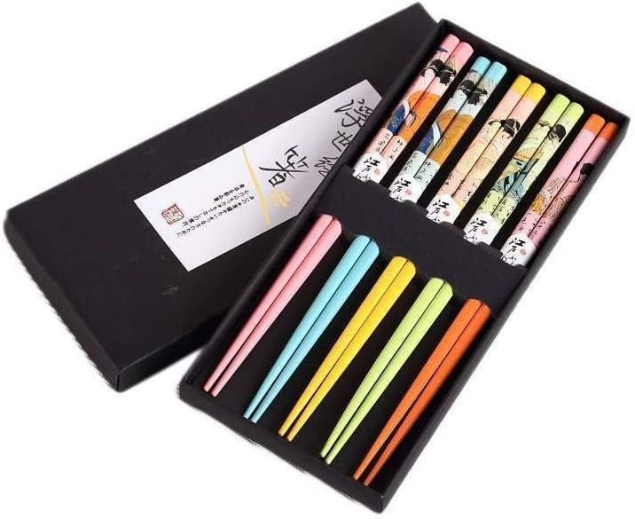 Thumbnail 6 de lachineuse Japanisches Essstäbchen-Set Maneki Neko – Glückskatzen-Design aus Birnenholz