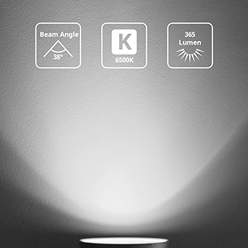 Detalle de WAXP GU10 LED Spotlight Bulbs 5W (Cool White, 6500K) – 10 Pack