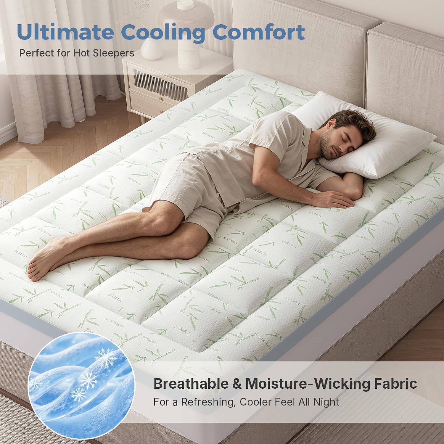Detalle 1 de DUMOS Mattress Topper, 3-Inch